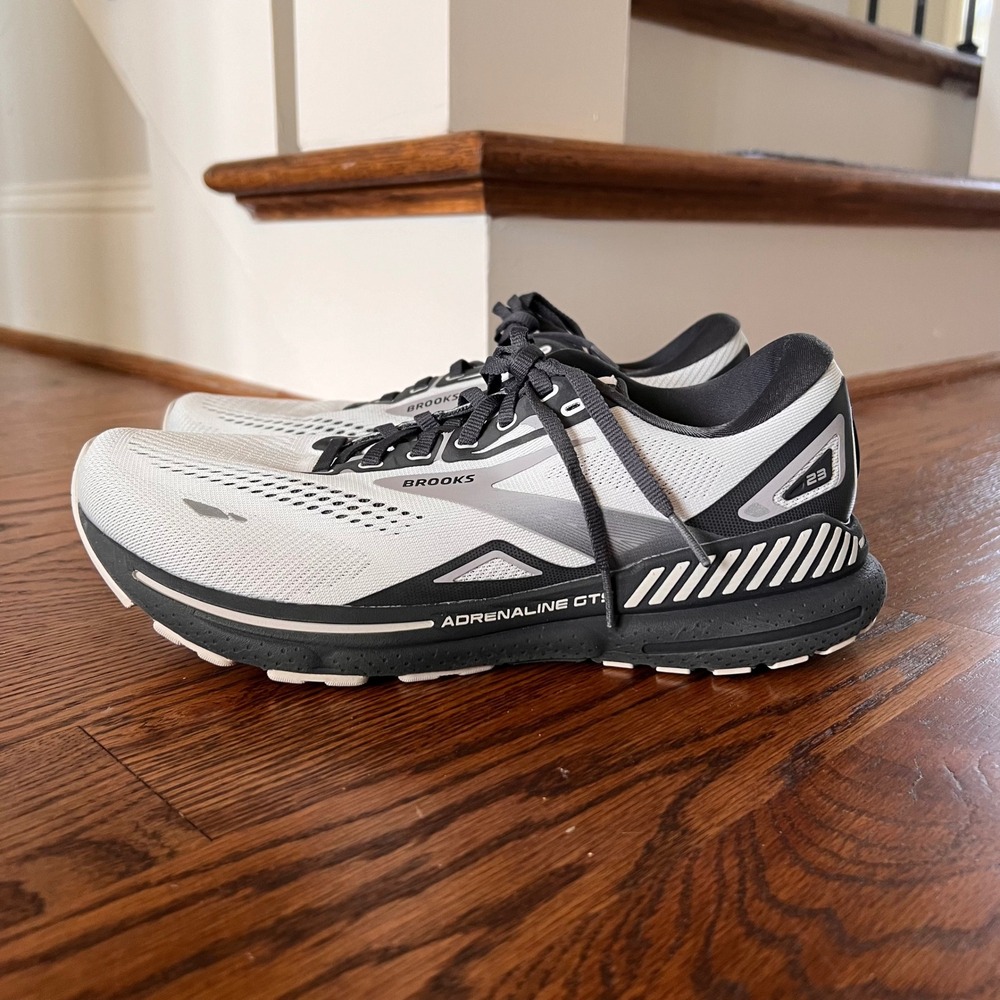 Brooks Adrenaline GTS 23 Mens Running Shoes Oyster Alloy Black 1103911D065 Sz 9 - Picture 16 of 16